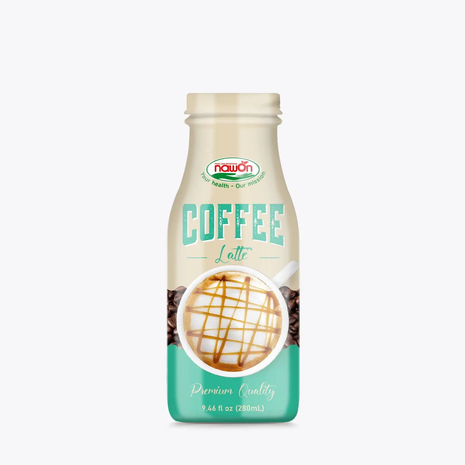 Wholesale 280ml Nawon Latte Coffee Drink Glass Bottle OEM ODM from Viet Nam Manufacturer
